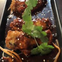 Spicy Korean Wings · Spicy. 7 pieces chicken wings with Korean gochujang sauce.