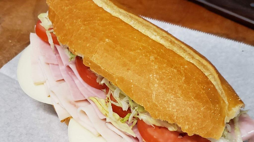 Ham, Turkey And Cheese Cold Sandwich · 