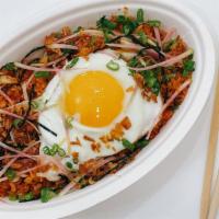 Kimchi Fried Rice · kimchi Fried Rice with Fried egg on top