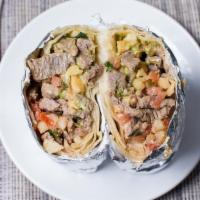 California Burrito  · Carne asada, fries, guacamole, pico de gallo & cheese
