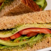 Veggie Classic Sandwich · Cucumbers, lettuce, tomato, mayonnaise, avocado & swiss cheese.