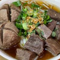 Thai Stew Beef Noodle Soup · A cozy, street style stew beef noodle soup, hours of simmering beef broth and tendered beef,...