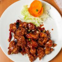 General Tso'S Chicken · Spicy. General's favorite dish. Tender boneless chunks of fried chicken coated in a spicy br...