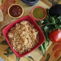 Rice 8 Oz, 20 Oz, 32 Oz, Party Tray · Delicious Spanish Rice. Available in 4 sizes