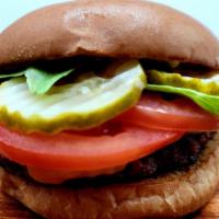 Dad Jokes · Cheeseburger (Brioche buns, all-beef patty, lettuce, tomato, pickles, grill onions, pickles,...