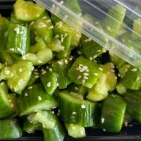 Cucumber Salad (拍黄瓜) · cucumbers, garlic
