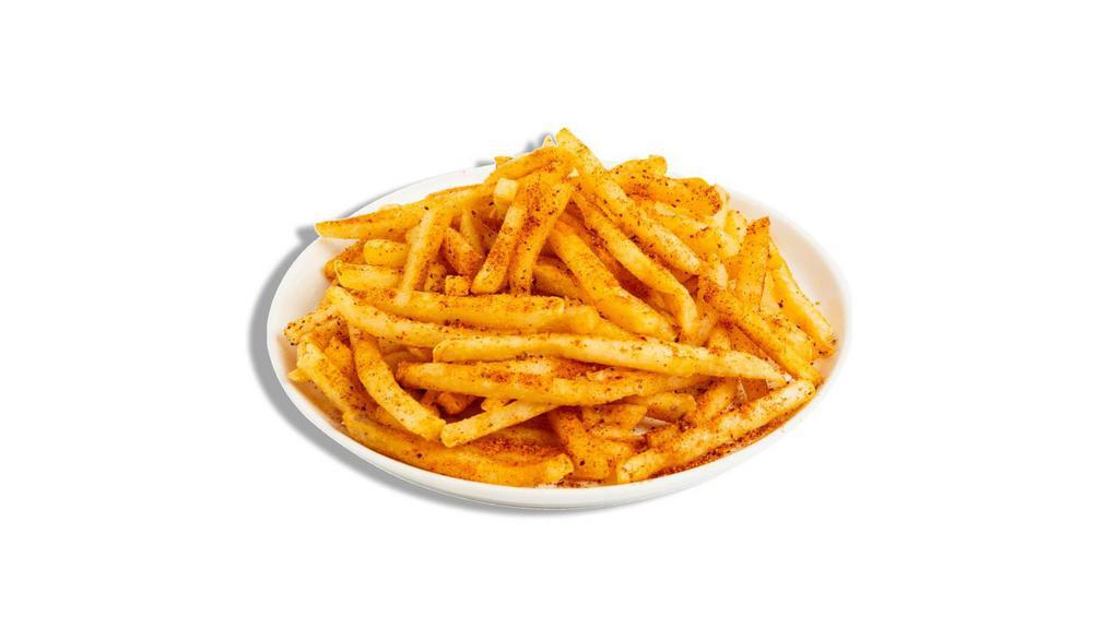 Snapback Seasoned Fries · Thin and crispy golden french fries dusted in our signature SnapBack Old Bay seasoning.