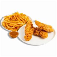 The Layup · 3 of our jumbo, hand-breaded, crispy, all white meat chicken tenders, paired with your choic...