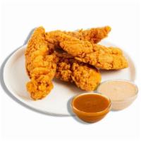 4 Pc Snapback Tendies · 4 of our jumbo, hand-breaded, crispy, all white meat chicken tenders, served with your choic...