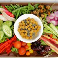 Babé Farms Market Vegetables · Raw, Pickled, Rare, Black Sesame Hummus