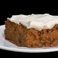 #D2, Carrot Cake (Plant-Based) · Plant-based carrot cake with all natural ingredients.