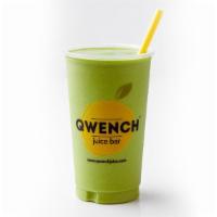 Green Giant · 36 grams whey protein, matcha green tea, kale, mango, pineapple, orange juice, agave.