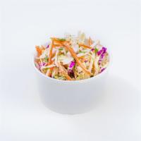 Coleslaw · Hand-cut slaw with fresh cilantro and our whole grain mustard based dressing