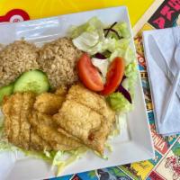 #8. Fried Basa · Battered and deep fried basa fish served with our homemade tartar sauce.