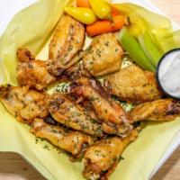 Jumbo Hot Wings · Served with carrots, celery, and ranch.