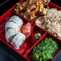 2 Items Bento Box · It comes with two entrées and two sides.