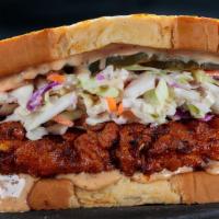 Homestyle Chicken Sandwich · Sandwich comes with coleslaw, special sauce, pickles, and premium chicken breast