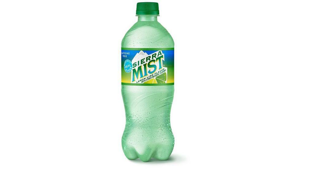 Sierra Mist - 20Oz Bottle · A light and refreshing, caffeine-free, lemon-lime soda made with real sugar. Click to add to your meal.