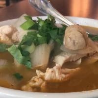 Tom Yum · White mushroom, thai herbs, onion and in hot and soup choice of chicken, tofu or (shrimp, se...