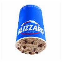 Brownie Dough Blizzard® Treat · Brownie dough pieces, choco chunks and Cocoa Fudge blended with creamy DQ® vanilla soft serv...