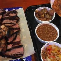 Family Platter Feast 4-6 People · Whole Chicken(8pcs), 1 lb. Tri-Tip, 1 Rack Pork Ribs, 4 Hot Links, 1 lb. Pulled Pork, pick a...
