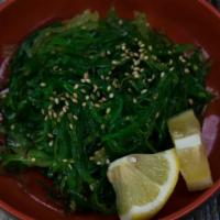 Seaweed Salad · Fresh marinated seaweed salad with sesame seeds.