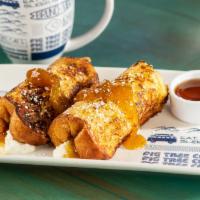 Fig Jam & Ricotta French Toast · fig jam and ricotta cheese stuffed brioche french toast