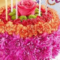 Birthday Wishes Flower Cake® Vibrant · Our vibrant new flower cake has all the ingredients for a happy celebration: hot pink and fi...