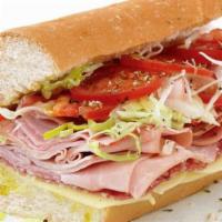 Ham Sandwich · HAM, SHREDDED LETTUCE, TOMATO, PICKLES, SPECIAL DELI DRESSING (HAS MAYO), ITALIAN DRESSING (...