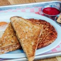 Classic Breakfast · Two eggs any style, hash browns,. choice of white, wheat or rye toast.