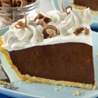 Chocolate Cream Pie · A creamy chocolate filling coated in fresh, sweet whipped cream and garnished with even more...