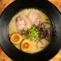 Tonkotsu · Pork Cha-shu, Ramen Egg,  Green Onion, Housemade Pork Broth