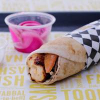Chicken Kabob Sandwich · Hand-cut pieces of premium white meat marinated with our house seasoning, skewered and grill...