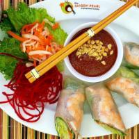 Vietnamese Spring Rolls · Pork, ham, shrimp, or tofu, lettuce, and vermicelli noodles rolled in fresh rice paper serve...