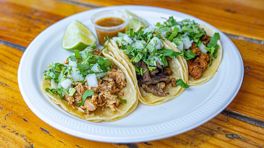 3 Tacos · 3 tacos with Small
Drink