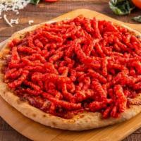 Hot Cheetos Pizza (Gluten Free Crust) · Home of the Hot Cheetos Pizza. Enough Said.