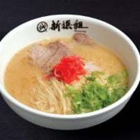 Hakata Ramen · Hakata ramen combines a tonkatsu (pork bone) broth with thin noodles and two slices of chash...