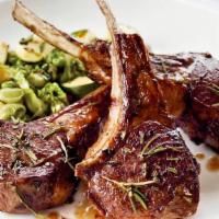 Lamb Chops Bbq · Marinated in our special sauce New Zealand lamb chops skewered and charbroiled.