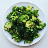 Roasted Broccoli · In olive oil and garlic.