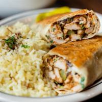 Chicken Boti Wrap · Spicy.Shredded chicken or beef boti with tandoori roti. Naan not included.