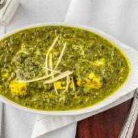 Saag Paneer · Vegetarian. Popular Indian recipe made with cottage cheese cubes gently simmered in a creamy...