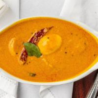 Kerala Egg Curry · South Indian special egg curry made with cooked eggs in authentic kerala-style gravy.
