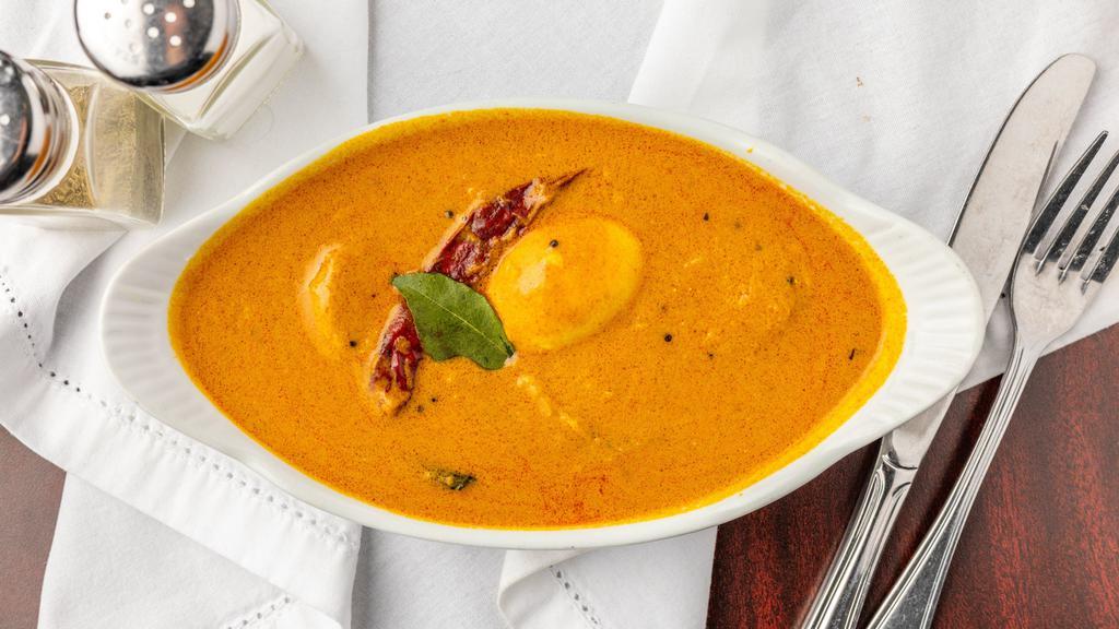 Kerala Egg Curry · South Indian special egg curry made with cooked eggs in authentic kerala-style gravy.