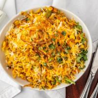 Veg Biryani · Vegetarian. An irresistible aromatic vegetarian rice dish made with basmati rice, boldly spi...