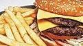 Double Cheese Burger With Fries · Double beef patties, Thousand dressing, lettuce, pickles, tomato, onion, cheese with fries. ...