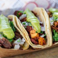 Taco · Enjoy your choice of Chando’s signature meat selection topped with fresh cilantro, delicious...
