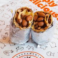 Bean And Cheese Burrito · Enjoy Chando’s Freshly cooked whole Pinto beans with melted Jack Cheese in a giant flour tor...