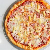 Hawaiian Pizza Pie · Ham and pineapple.