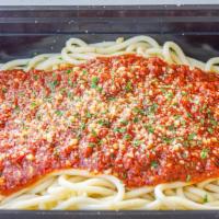 Spaghetti Marinara · Spaghetti tossed in homemade marinara sauce.