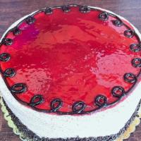 Chocolate  Raspberry Mousse Cake · Chocolate Cake/ Raspberry Mousse filling and  raspberry mousse & Jam frosting.